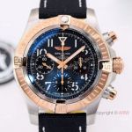 NEW! Swiss Breitling Avenger Chronograph 44 Clone 7750 Watch Rose Gold Bezel